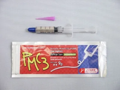 Mitsubishi PMC3 Precious Metal Clay Silver Art CLAY 10g / Silver 9g Syringe Type • $88