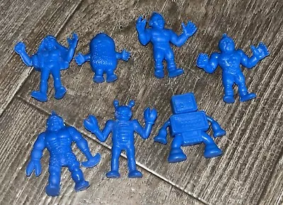 M.U.S.C.L.E. Muscle Men Dark Blue Figures Lot Of 7 Dark Blue VTG 80s Toy Retro • $25.49