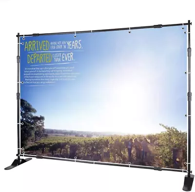 Backdrop Banner Stand 8 X 8 Ft Adjustable Height Background Stand Backdrop With • $67.71