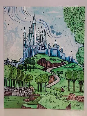 Sleeping Beauty Castle Maleficent 11x14  Art Print BAM! Ultra Box 130/200 • $55.45