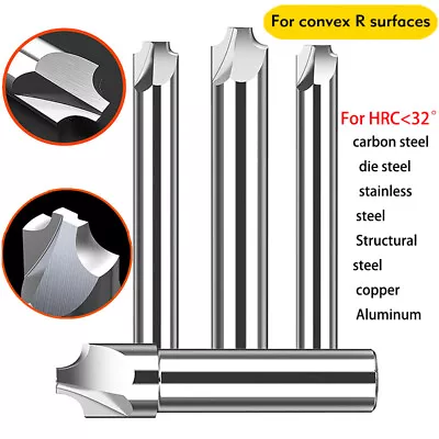 HSS Corner Rounding End Mill R1-R15 Radius Milling Cutter CNC Router Bits • £7.74