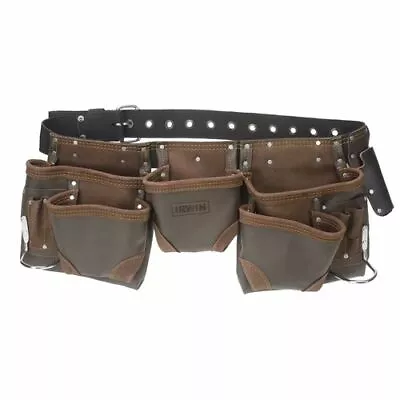 Irwin 11 Pocket Split Leather Tool Belt - USA Brand • $179.95