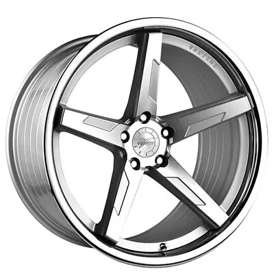 19  Staggered Vertini Wheels RFS1.7 Silver Machined With Chrome Lip Flow Formed  • $1549