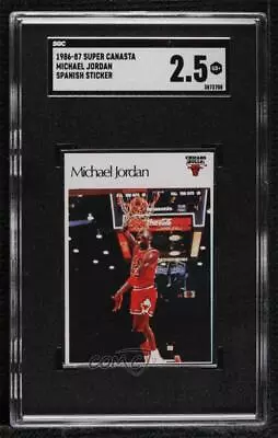 1986 Super Canasta NBA Stickers Michael Jordan SGC 2.5 Rookie RC HOF • $87.65