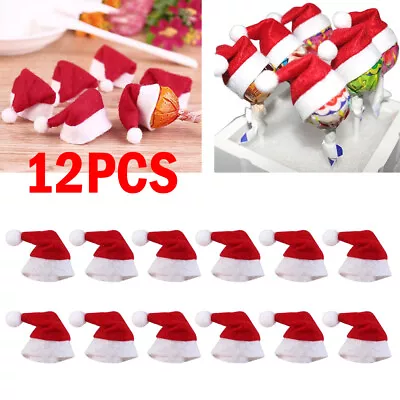 12PCS Miniature Hat Dollhouse Christmas Accessories 1:12 Lollipop Candy USAA ++ • $7.58