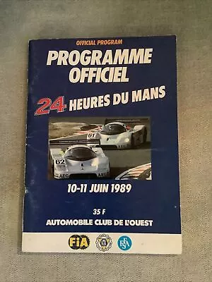 Official Program 24 Heures Du Mans 10-11 Juin 1989 • £10