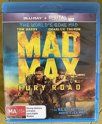 Mad Max - Fury Road (Blu-ray 2015) - Free Postage • $6.95