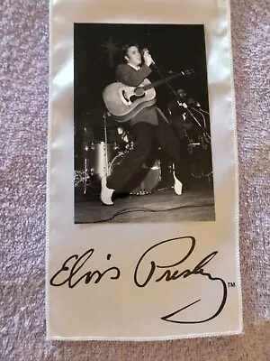 Elvis Presley Signature White Scarf&miami Beach Florida 1956 Show Photo Lot 2 • $25