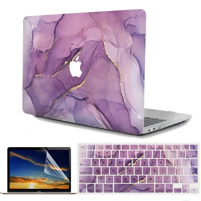 Marbled Matte Hard Case For MacBook Pro Air13 A1466 A1932 A2179 A2159 2251 A2289 • £4.74