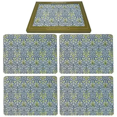 Set Of 4 William Morris Snakeshead Placemats Dining Table Mats Luxury Gift • £11.75