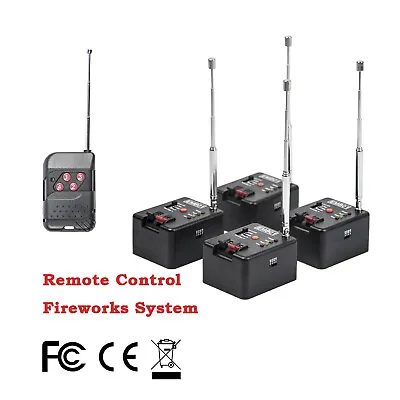 4 Cue Remote Wireless Fireworks Firing System Igniter Stage Equipment EMB01-04R • $52.30