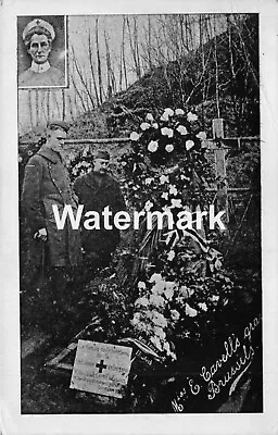 1066. WWI. The Grave Of Edith Cavell Brussels. Belgian Card • £2.95