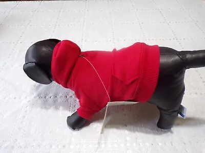 Pet Dog Hoodie Jacket Zack&Zoey Red Warmleash Hole XS *(read Size Details) • $11