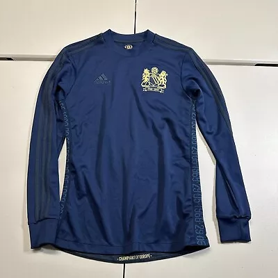 Adidas Manchester United Navy Blue Long Sleeve T-Shirt Size XS • $18.88