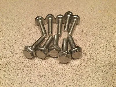 (10) M6 X 1.00 X 25 Stainless Steel DIN 6921 A2 Hex Flange Bolts M6x25mm Flange • $9.99