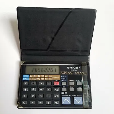 £24.99 • Buy Sharp EL-6010 - LCD Credit Card Calculator Expense Memo - Vintage