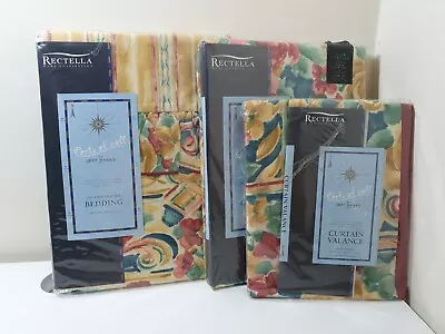 £29.99 • Buy Rectella Samba Bedding, Curtains And Valance By Jeff Banks 66 X54   Vintage Cara