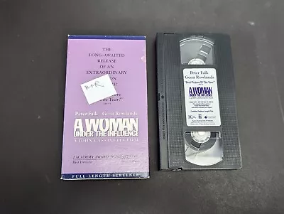 A Woman Under The Influence Touchstone VHS Screener Copy Peter Falk • $10.90