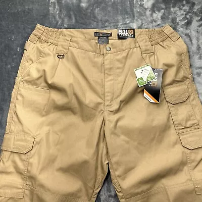 5.11 Tactical Mens Pants 40x30 Taclite Pro Khaki Ripstop Cargo NWT • $29.99