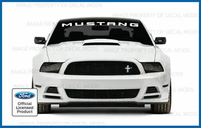 2010 - 2014 Ford Mustang Front Windshield Banner Decal Sticker Graphic V6 GT M • $26.96