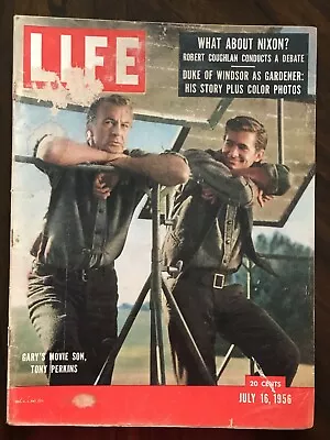 LIFE July 16 1956 Gary Cooper Anthony Perkins Marilyn Monroe Arthur Miller Wed • $9.99