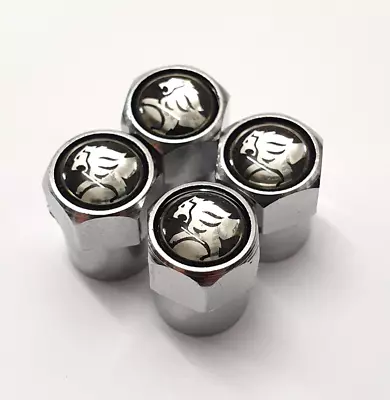 Holden Commodore Silver Tyre Valve Caps VT VL VS VR VS VT VX VU VY VE VF (4pc) • $9.27