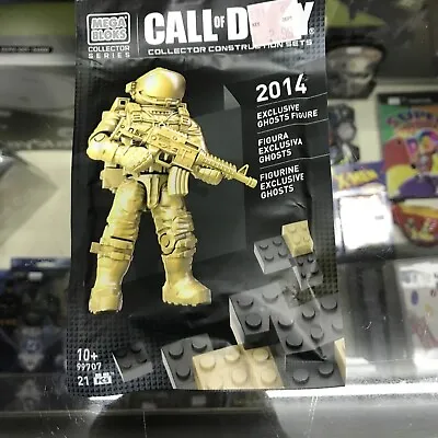 New Sealed Mega Bloks Call Of Duty Ghosts 2014 Exclusive Gold Figure SDCC • $22.27