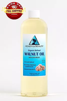 WALNUT OIL ORGANIC By H&B Oils Center COLD PRESSED PREMIUM 100% PURE 16 OZ • $14.38