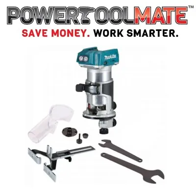Makita DRT50ZX4 18V LXT Brushless Router/Trimmer With Trimmer Guide (Body Only) • £166.99