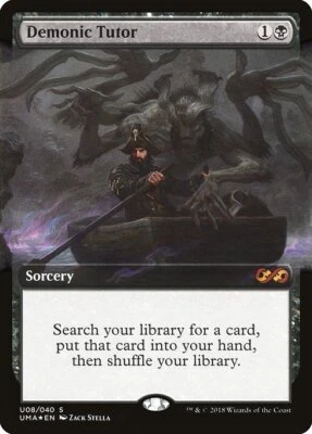 $120 • Buy Demonic Tutor - Foil Extended Art UMA NM MTG