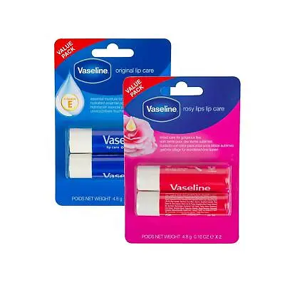 Vaseline Lip Care Balm Sticks 2 Pack • £4.75