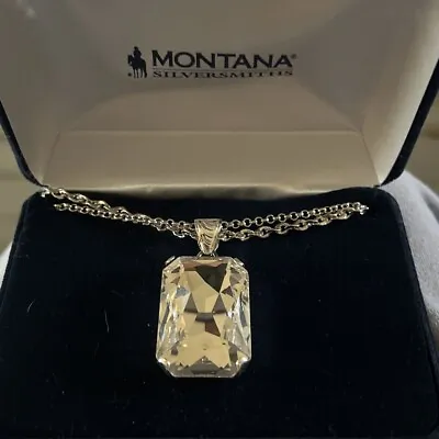 Montana Silversmith Large Single Stone Bold Statement Necklace • $37