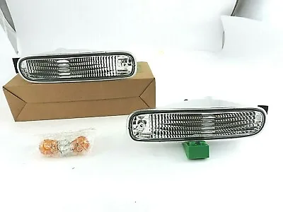 NEW Chrome Bumper Turn Signal Lights Lamp For 1994-1995-1996 NISSAN S14 JDM Only • $62