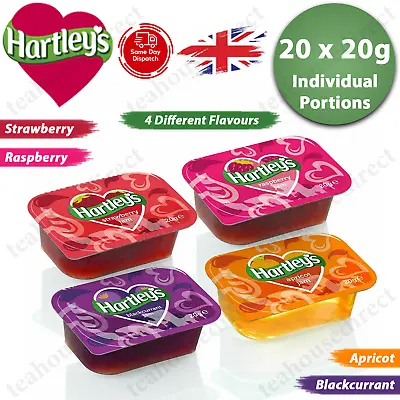 Hartleys Assorted Jam Individual Portions - 20g (Pack Of 20) • £7.25