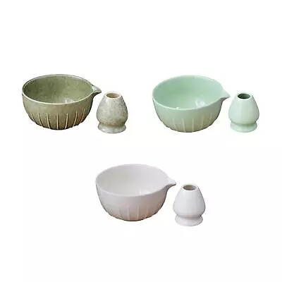 Japanese Matcha Bowl Tea Accessories With Whisk Holder Portable Gift Traditional • $30.38