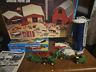 Ertl Farm Country Deluxe+Farm House Boxed Plus John Deere X3 !!! Incomplete Sets • $200