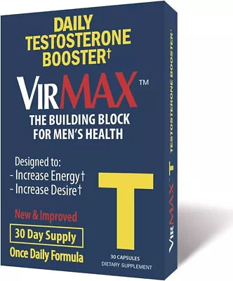 VirMAX T Daily Testosterone Booster 30CT • $19.99