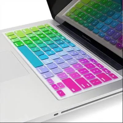 Cover Skin Rainbow Silicone US Model For Macbook Air 13''|Macbook Pro 13'' 15'' • £4.31