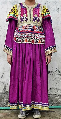 1900s Vintage Afghan Nomad Boho Tribal Ethnic Banjara Kuchi Unique Dress J3 • $199.99