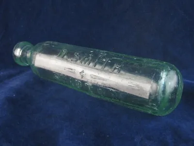41378 Old Antique Glass Bottle Hamilton Maughans Patent Cucumber Skipton • £35