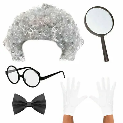 £16.99 • Buy Kids Boys Girls Mad Scientist Costume Professor Wig Glasses Gloves Fancy Dress