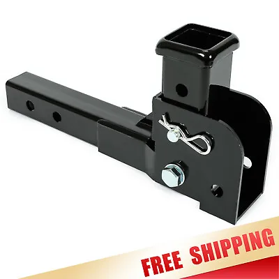 Foldable 2  Trailer Hitch Shank Mount Cargo Wheelchair Carrier Adapter 500LB • $28.40