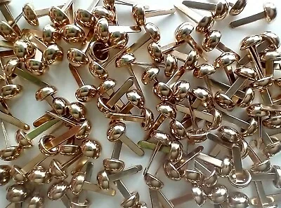 100 Gold Colour Domed Split Pins - Approx 6 X 12 Mm • £5.95