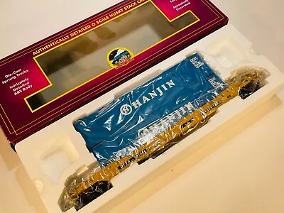 Vintage NIB 1990s MTH Railking 20-95004 O Scale Hanjin Husky Container Stack Car • $21.50
