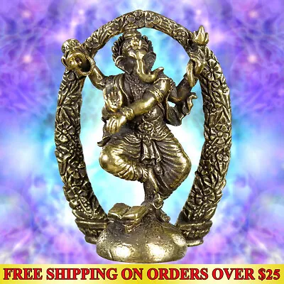 Miniature LORD GANESHA THAI HINDU AMULET GOD OF SUCCESS Powerful Magic Talisman • $5.97