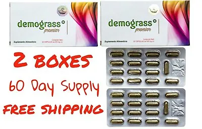 2 BOXES Demograss PREMIER Supplement 100% Authentic GUARANTEED 60 CAPSULES • $19.75