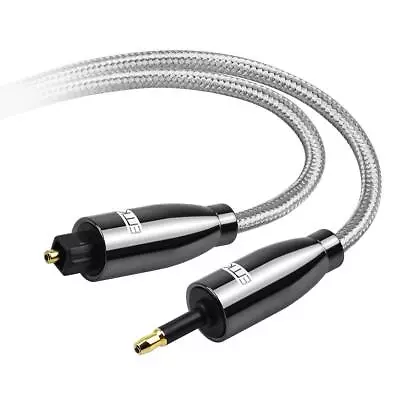 Optical Audio Cable Toslink Optical To Mini Toslink Optical Cable With Braid... • $32.77