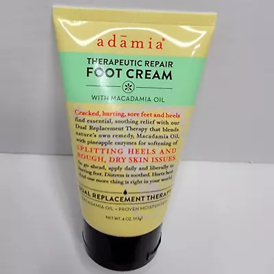 Adamia Therapeutic Repair Foot Cream Macadamia Nut Oil And Promega-7 4 Oz JJ • $15