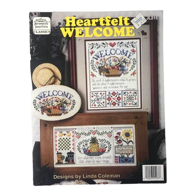 $8.78 • Buy Jeremiah Junction Heartfelt Welcome Cross Stitch Pattern Leaflet JL215 Home OOP