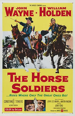 The Horse Soldiers 1959 John Wayne William Holden Movie Poster Print • $6.49